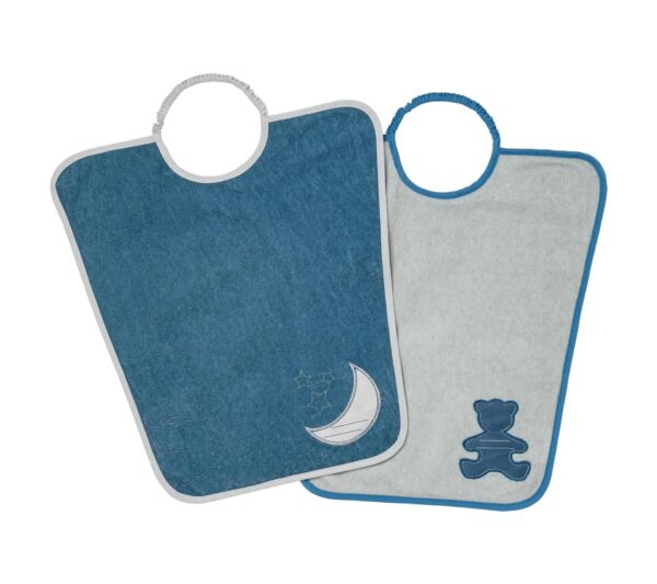 2 bavoirs maternelle ourson 24 mois - BabyCalin Produits