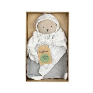 Doudou Ourson Gris Coton Bio - Kaloo Produits