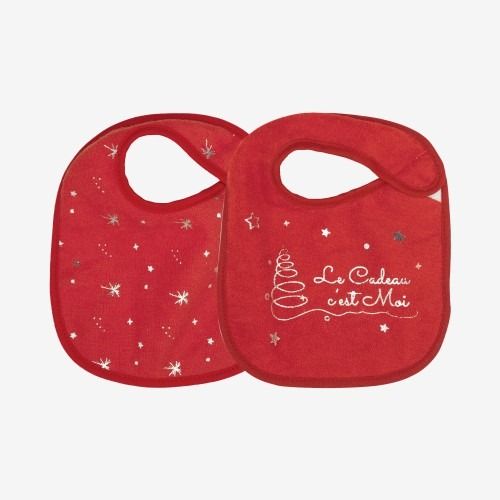 Lot de 2 bavoirs naissance Noël Produits