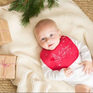 Lot de 2 bavoirs naissance Noël Produits