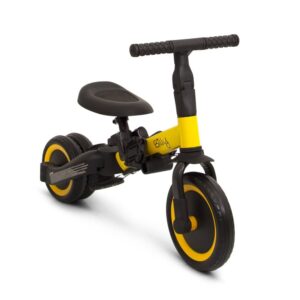 Vélo enfant 4 en 1 avec barre de poussée Gio jaune Billy Produits