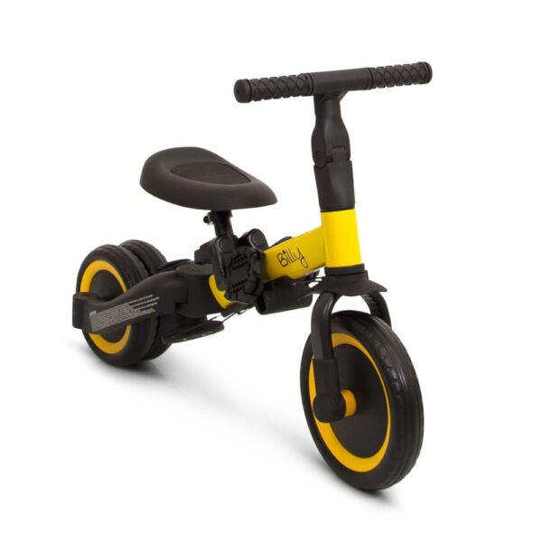 Vélo enfant 4 en 1 avec barre de poussée Gio jaune Billy Produits