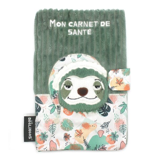 Protège carnet de santé Le paresseux Déglingos Produits