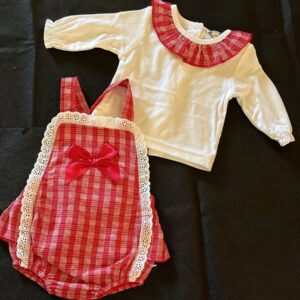 Ensemble 2 pièces salopette courte pour bébé fille Produits
