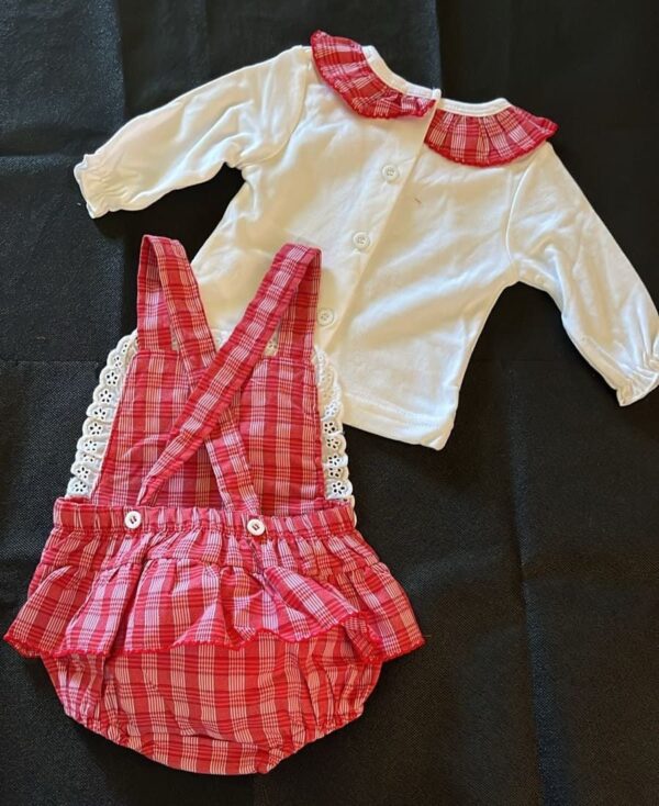 Ensemble 2 pièces salopette courte pour bébé fille Produits