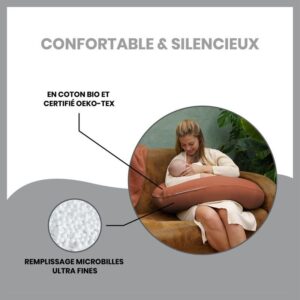 Coussin de maternité Doomoo Tetra Terracotta - Babymoov Produits