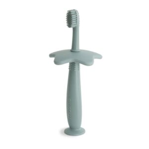 Brosse à dents d'apprentissage en silicone vert - Mushie Produits
