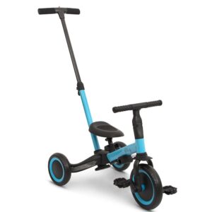 Vélo enfant 4 en 1 avec barre de poussée Gio bleu Billy Produits