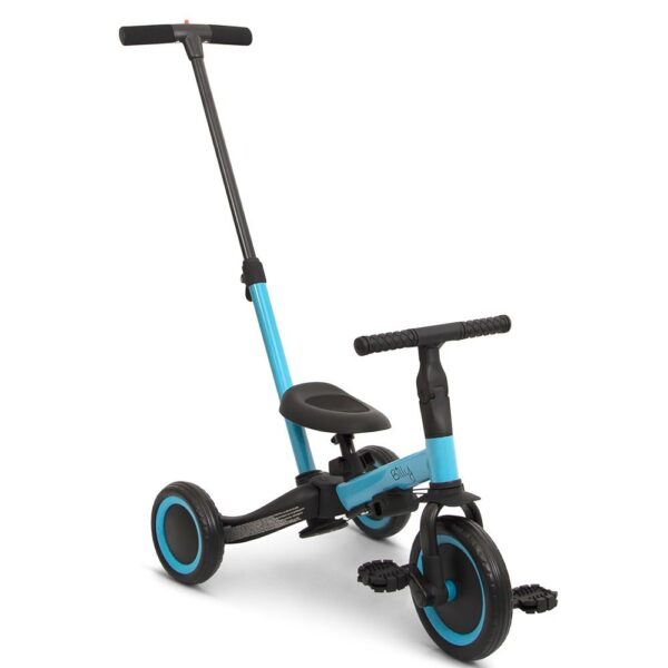 Vélo enfant 4 en 1 avec barre de poussée Gio bleu Billy Produits