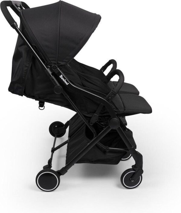 Poussette double Duo Buggy Adige Noir - Baninni Produits