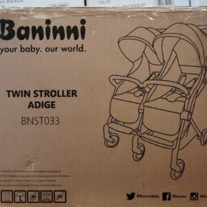 Poussette double Duo Buggy Adige Noir - Baninni Produits