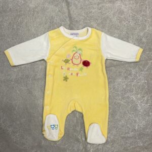 Grenouillere velours 1 mois - Chatounet Produits