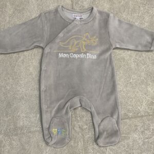 Grenouillere velours 1 mois - Chatounet Produits