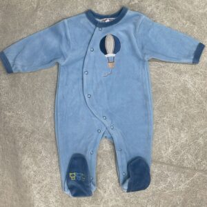 Grenouillere velours 1 mois - Chatounet Produits