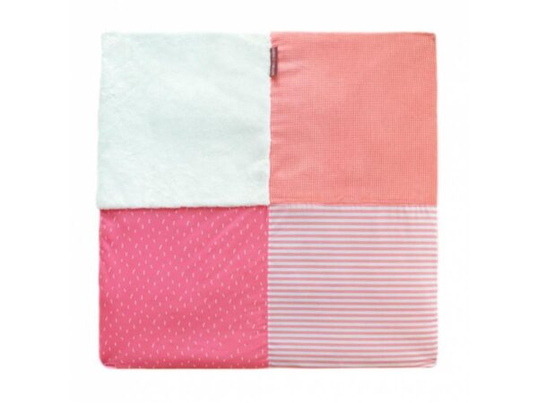 Tapis Tapidou mosaïque corail blanc Doudou et compagnie Produits