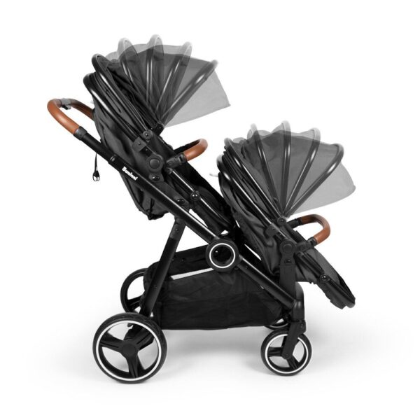 Poussette double Luiz Noir - Baninni Produits