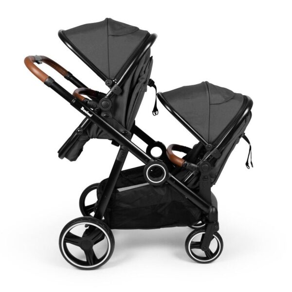 Poussette double Luiz Noir - Baninni Produits