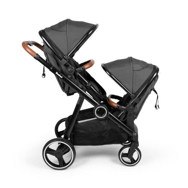 Poussette double Luiz Noir - Baninni Produits