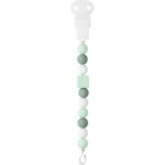 Attache tétine silicone menthe blanc - Nattou Produits