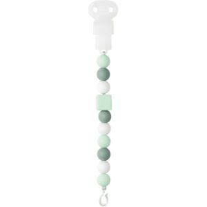 Attache tétine silicone menthe blanc - Nattou Produits