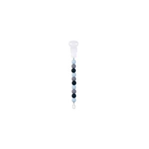 Attache tétine silicone menthe bleu marine - Nattou Produits