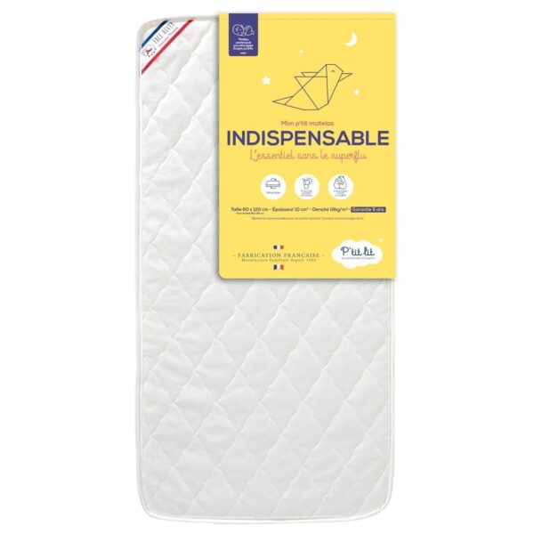 Matelas bébé Indispensable 60x120cm - PTIT LIT Produits