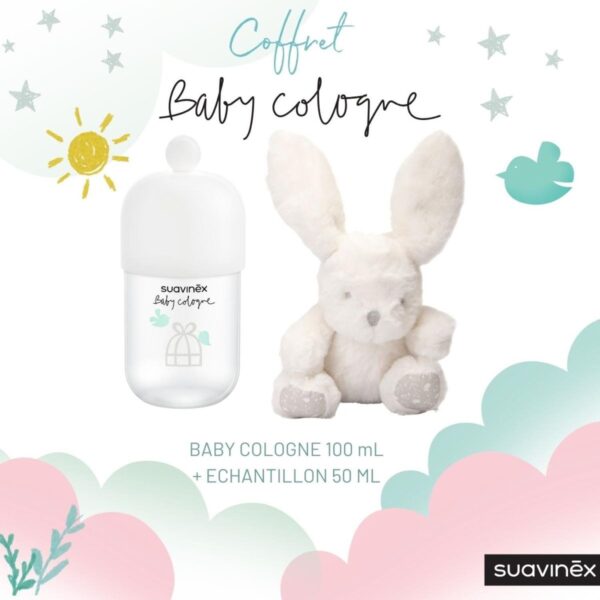 Coffret peluche avec baby cologne Blanc - Suavinex Produits