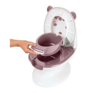 Mini pot toilette Oursonne Blanc et rose - Bébé Confort Produits