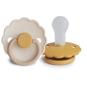 Tétine sucette moutarde silicone - Frigg Produits