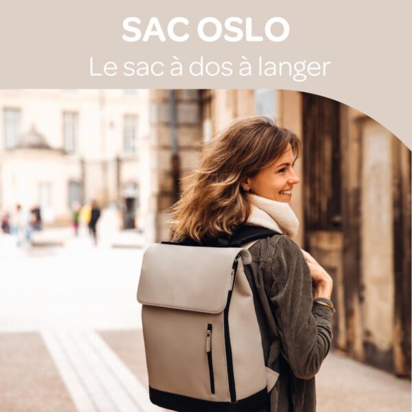 Sac à dos à langer Oslo Argile - Béaba Produits