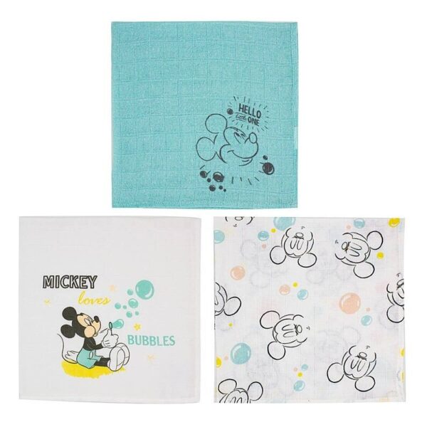 Lot de 3 langes Mickey Little One 60x60 cm Produits