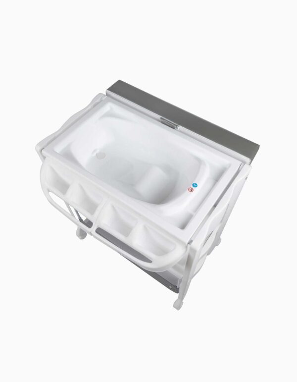 Table à langer avec baignoire Rosie gris mineral - Bébé Confort Produits