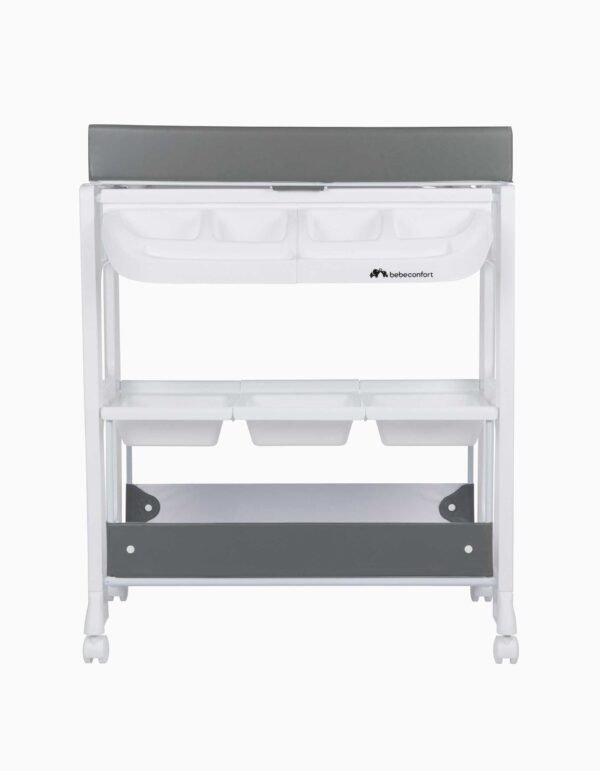 Table à langer avec baignoire Rosie gris mineral - Bébé Confort Produits