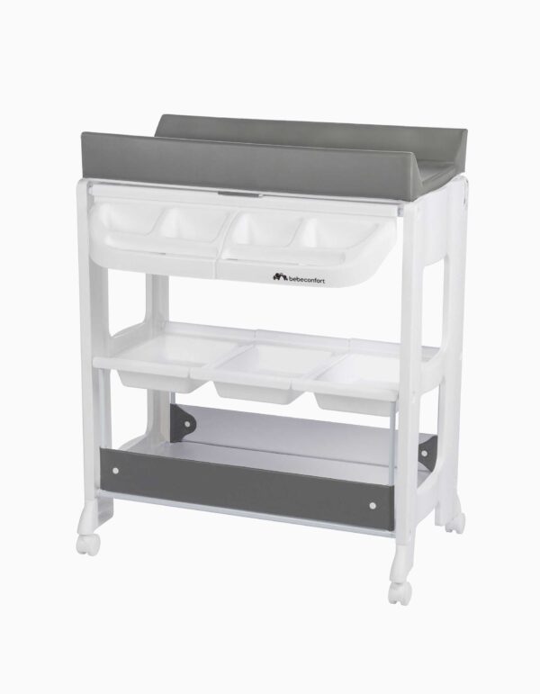 Table à langer avec baignoire Rosie gris mineral - Bébé Confort Produits
