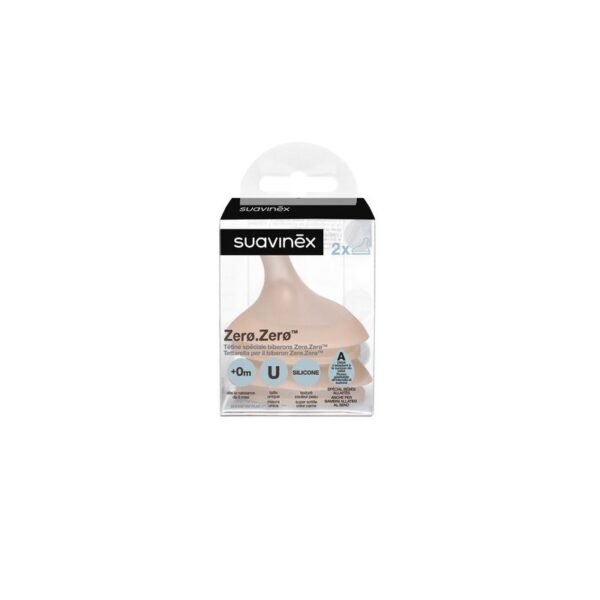 Lot de 2 tétines 0m+ Débit U ZERØ.ZERØ - Suavinex Produits
