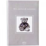 Mon journal de naissance 40 pages Taupe Ourson - Domiva Produits