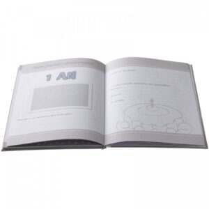Mon journal de naissance 40 pages Taupe Ourson - Domiva Produits