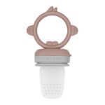 Grignoteur en silicone rose/gris - MiniKoiOi Produits