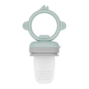 Grignoteur en silicone tilleul/gris - MiniKoiOi Produits