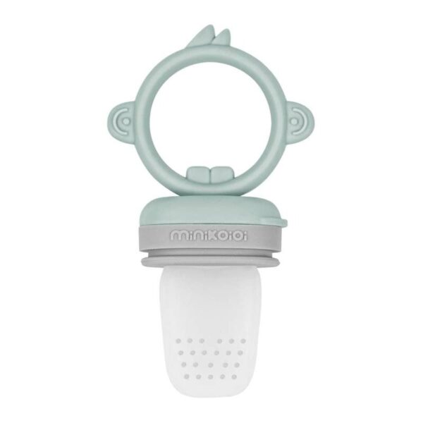 Grignoteur en silicone tilleul/gris - MiniKoiOi Produits