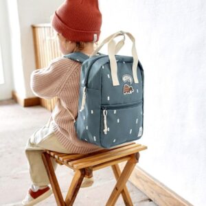 Petit Sac À dos carré Happy Prints Bleu - Lassig Produits