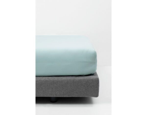 Drap housse en tencel et coton bio Active Clim 40x80cm Bleu - Kadolis Produits