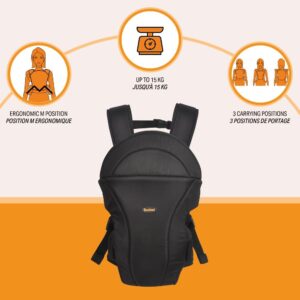 Porte-Bébé Sacco Luxe Noir 3-en-1- Baninni Produits
