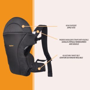 Porte-Bébé Sacco Luxe Noir 3-en-1- Baninni Produits