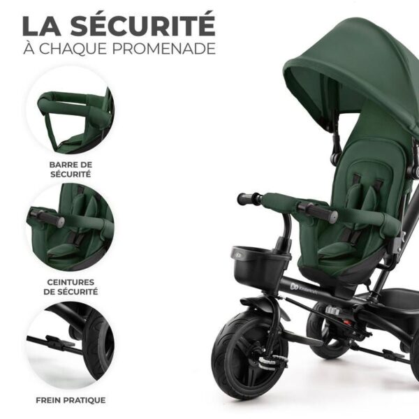 Tricycle Enfant Évolutif AVEO 9 mois à 5 ans Vert - Kinderkraft Produits