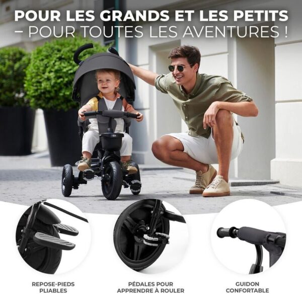 Tricycle Enfant Évolutif AVEO 9 mois à 5 ans Vert - Kinderkraft Produits