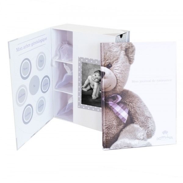Coffret boîte à trésors + journal de naissance little bear - Domiva Produits
