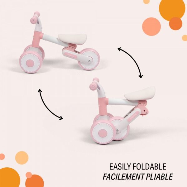 Draisienne Pliable 1 - 3 ans Azura rose - Baninni Produits