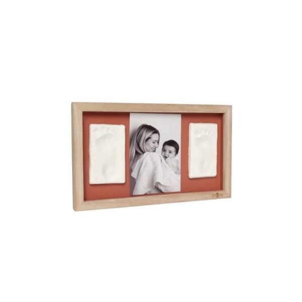 Cadre 2 empreintes + photo Rainbow terracotta - Petit Artichaut Produits