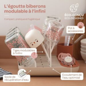 Egoutte biberons Forêt Terracotta - Béaba Produits